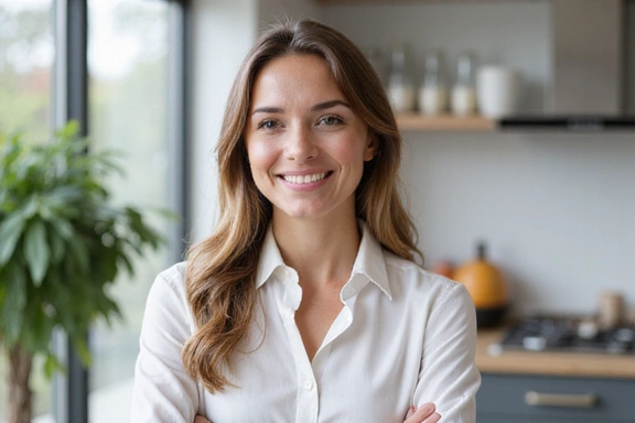 Professionelles Porträt einer Ernährungsberaterin